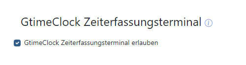 Einstellungen Goodtime Zeiterfassung